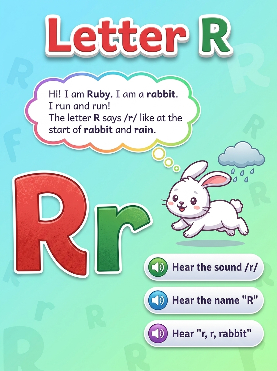 Letter R cover