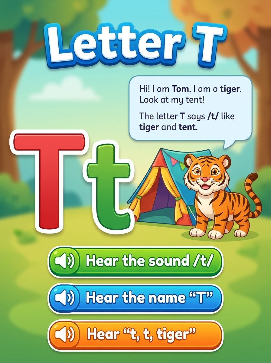 Letter T cover