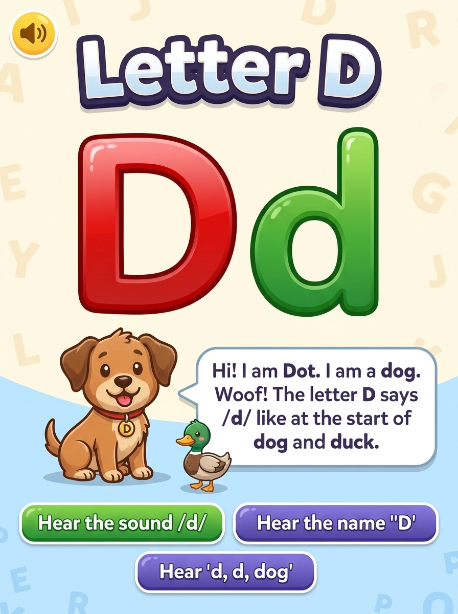 Letter D cover