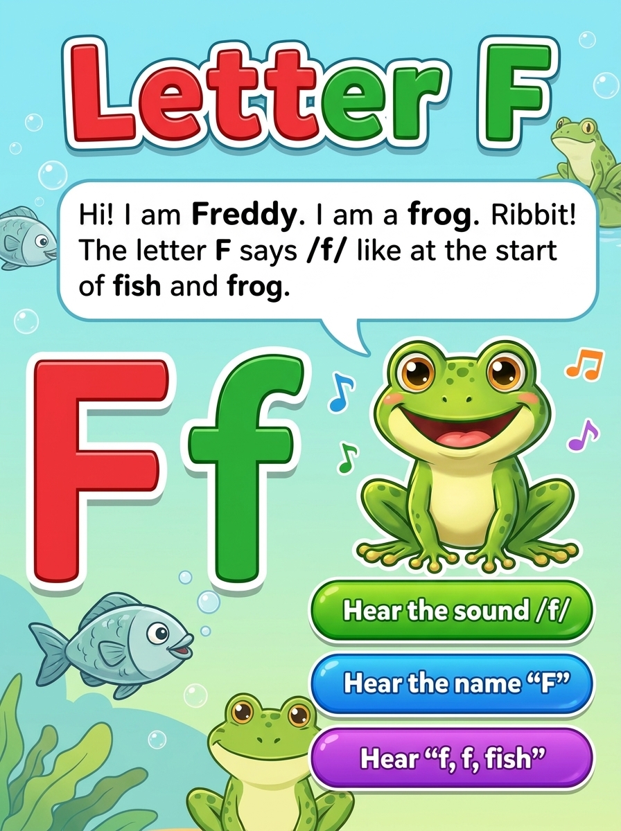 Letter F cover