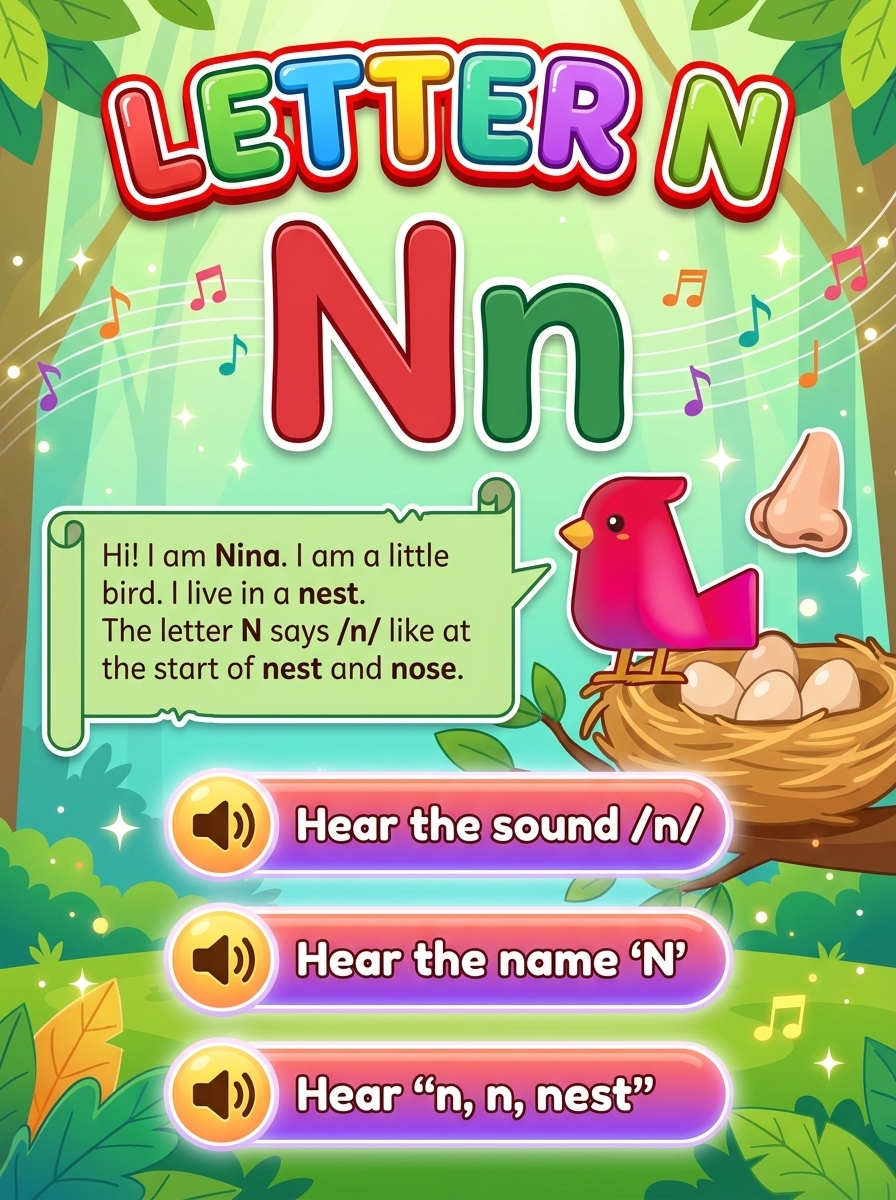 Letter N cover