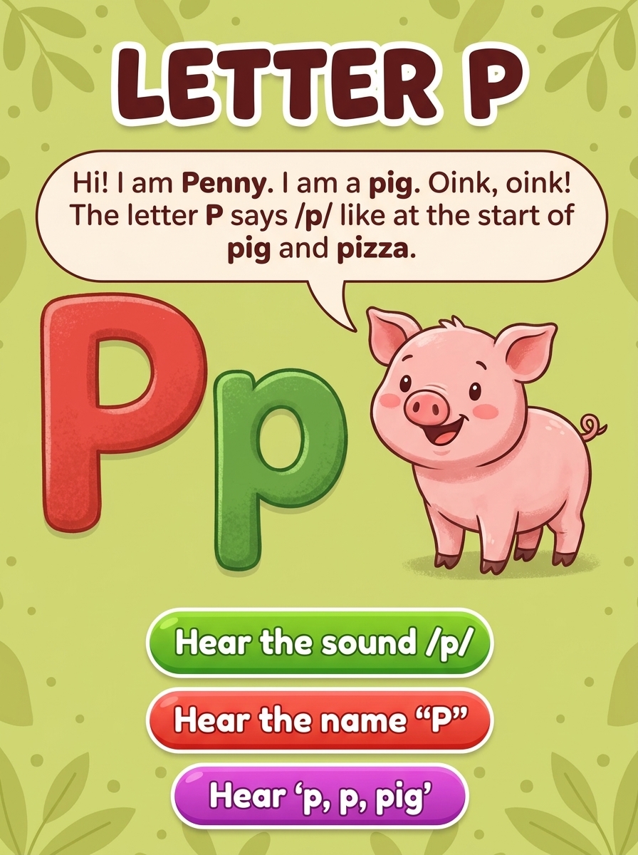 Letter P cover